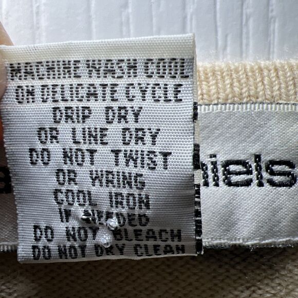 Cathy Daniels Faux Cashmere Leopard Print Crew Neck Pullover Sweater Size Medium - Picture 4 of 7